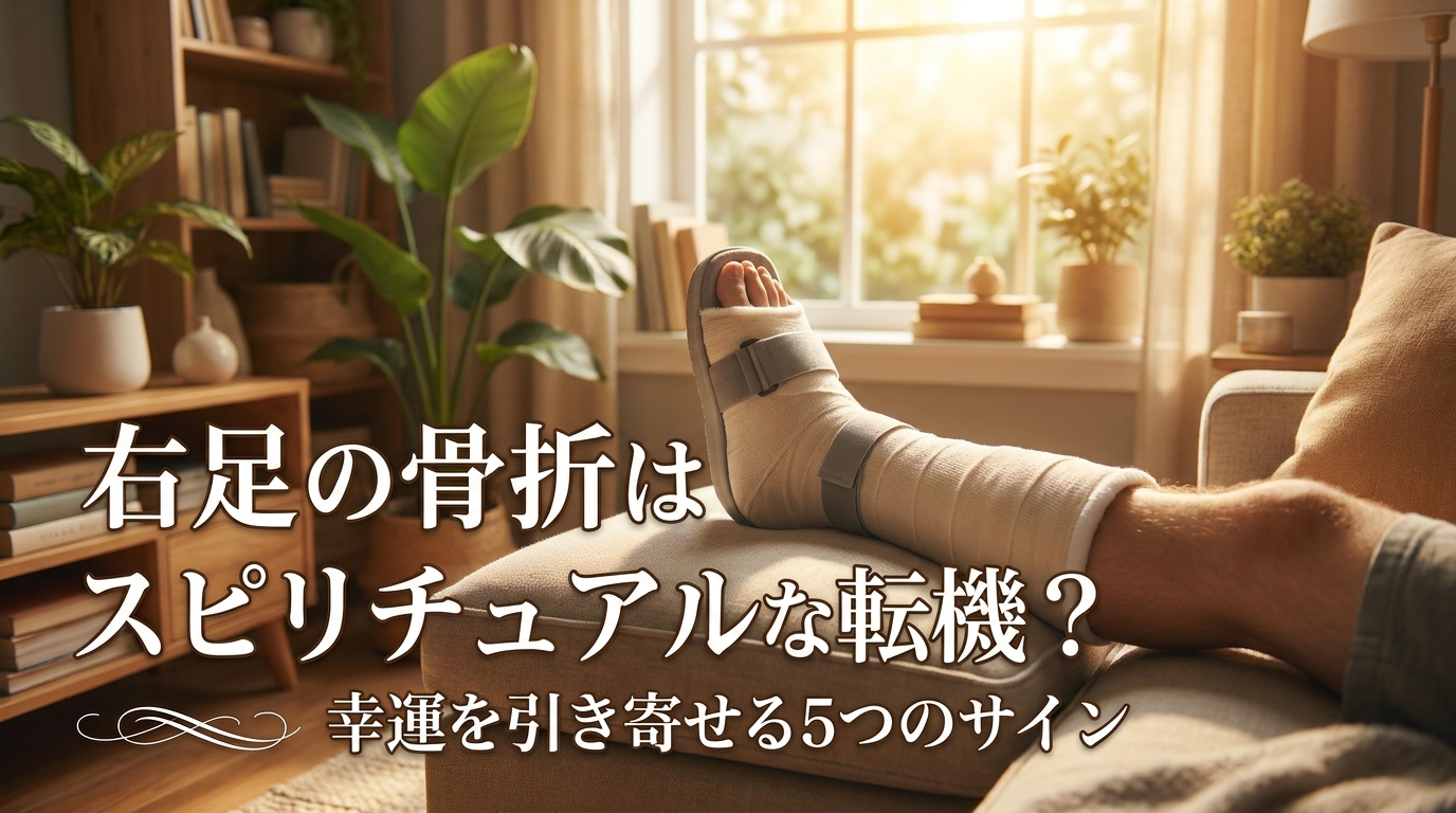 右足の骨折はスピリチュアルな転機？幸運を引き寄せる5つのサイン