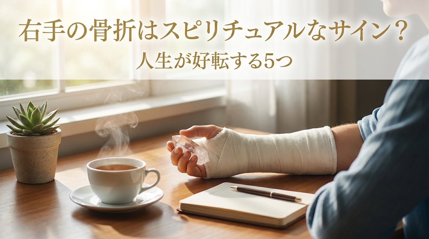 右手の骨折はスピリチュアルなサイン？人生が好転する5つの意味！